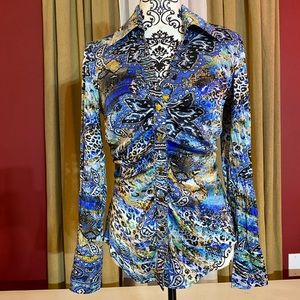 Silk printed Cache top